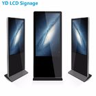 Ultrathin Floor Stand LCD Touch Screen Kiosk 55 Inch Android Operating System