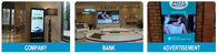 55 Inch LCD Floor Standing Digital Signage Intelligent Split Screen for shopping center