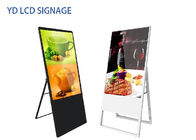 32'' Floor Standing Digital Signage , Stand Alone Digital Signage 500cd/m2