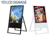32'' Floor Standing Digital Signage , Stand Alone Digital Signage 500cd/m2