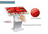 Floor Stand Interactive Touch Screen Kiosk Advertising Touch Screen K Shape TFT Type