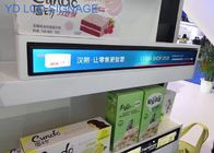 High Definition, Ultra Slim, Lathy Indoor Digital Signage Shelf LCD Display for Supermarket Advertising