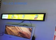 Customizable length commercial shelf Bar LCD strip Display screen for Advertising