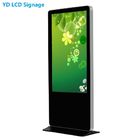 55 Inch LCD Floor Standing Touch Screen Kiosk With Build In Speakers For Restaurant