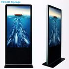 55 Inch LCD Floor Standing Touch Screen Kiosk With Build In Speakers For Restaurant