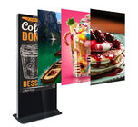 Double Sides Indoor Portable LCD Information Kiosk LCD Poster Display With Wifi Control