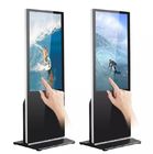 43 inch Floor Standing Advertising Touch LCD display with Network Wifi 3G For Shop and Bank