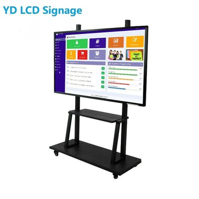 75 Inch 4K Interactive Digital Signage Kiosk Teaching Whiteboard For Meeting Room