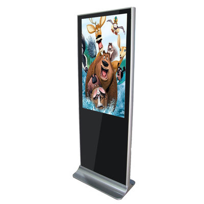 Indoor Advertising LCD Kiosk Portable High Definition Floor Standing Digital Signage