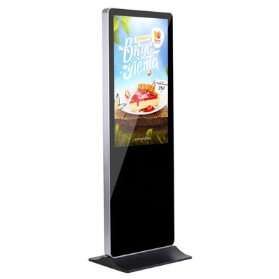 Indoor Advertising LCD Kiosk Portable High Definition Floor Standing Digital Signage