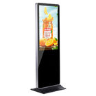 Indoor Advertising LCD Kiosk Portable High Definition Floor Standing Digital Signage