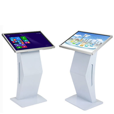 Indoor Fixed LCD Touch Screen Floor Stand Information Kiosk Display