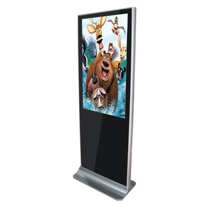 Full Color Floor Standing Indoor Touch Screen Poster Portable LCD Display Kiosk For Advertising