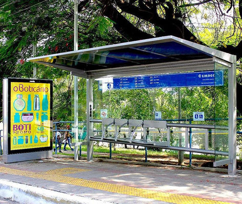 High Quality 75 Inch Outdoor Digital Ads Signage 2500nits Brightness A For Bus Shelter