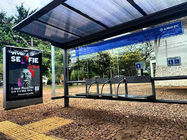 High Quality 55 Inch Outdoor Digital Ads Signage 2500nits Brightness A For Bus Shelter