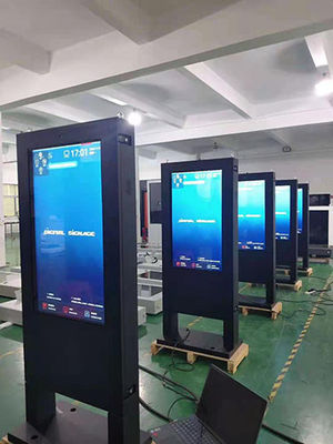 Waterproof IP65 Double Sided Digital Signage Kiosk With Android Windows