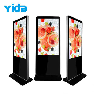 Floor Standing LCD Kiosk Advertising Display Infrared Touch Panel