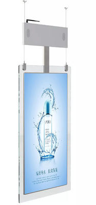 Indoor Ceil Hanging Poster LCD Digital Signage 55in Double Sided Acrylic Frame