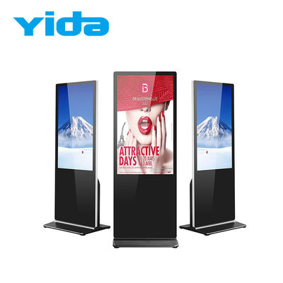 Double Side Floor Standing Digital Signage High Brightness LCD Advertising Kiosk