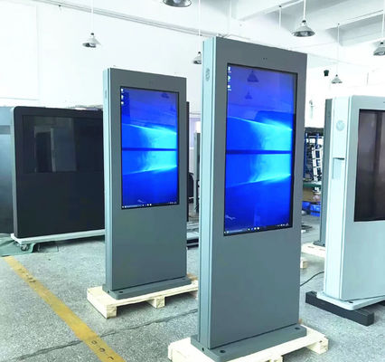 Outdoor 4K Resolution 2500CD/Sqm Advertising LCD Kiosk For Shop Mall And Goverment