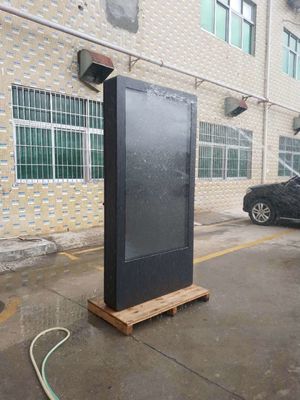 High Brightness Waterproof LCD Totem Floor Stand LCD Advertising Digital Signage Kiosk