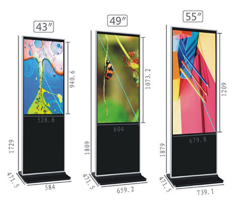 Metal Outdoor LCD Standalone Kiosk Waterproof LCD Digital Signage