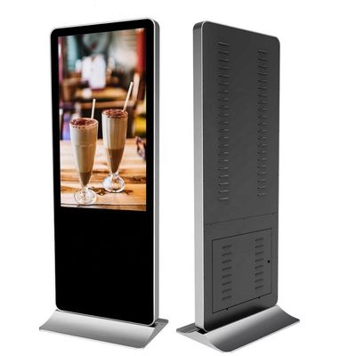 55in Indoor 4G Wifi Control LCD Touch Screen Kiosk With Build In Speakers