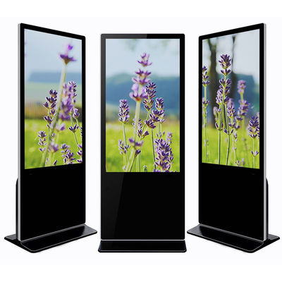 55in Indoor 4G Wifi Control LCD Touch Screen Kiosk With Build In Speakers