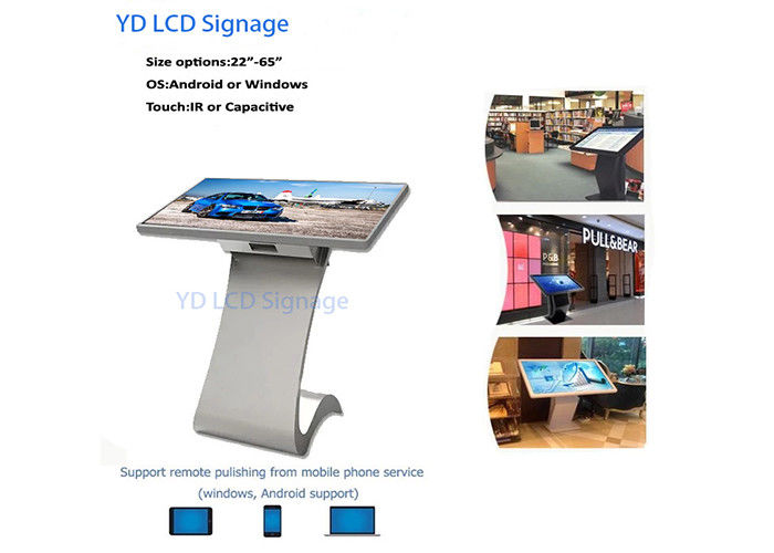 Commercial 42" Interactive Touch Screen Kiosk Free Standing With 1 Year Warranty