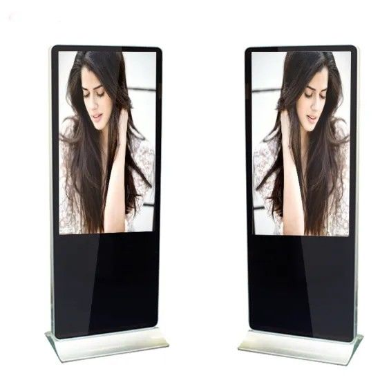 Commercial 55'' Floor Standing Digital Signage 50,000 Hours Life Time