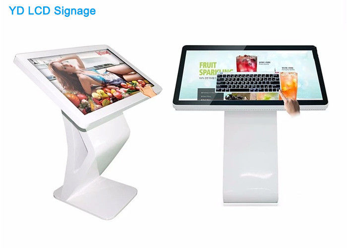 LCD Interactive Touch Screen Kiosk Pc Information Inquiry K Shape Kiosk