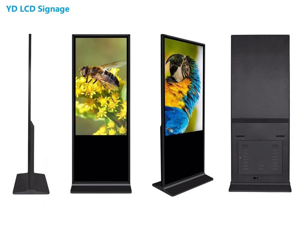 47 Inch Touch Screen Display Kiosk , Floor Standing LCD Advertising Display