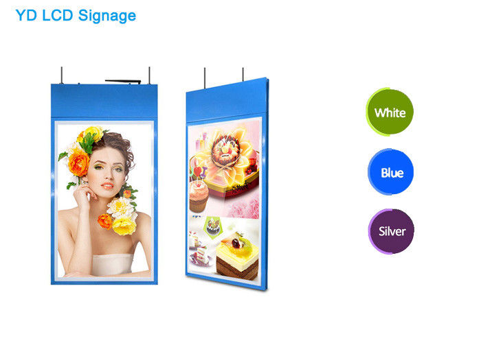 Ultra HD LCD Indoor Digital Signage Double Sides Display For Restaurant