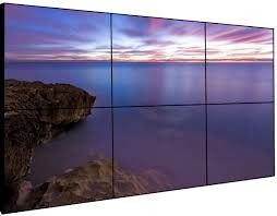 Super Narrow Bezel LCD Video Wall LG Panel With 500 Nits High Brightness