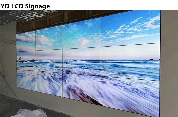 Intelligent Splicing 55" LCD Digital Wall Display Remote Control With Rich Color