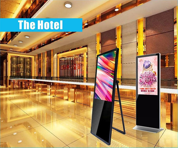 Portable 42 Inch LCD Advertising Display Samsung LG BOE Panel For Hotel