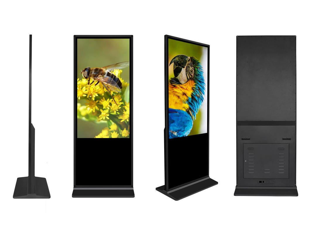 43 Inch Kiosk Freestanding Advertising Screen Digital LCD Touch Signage With Windows Android OS