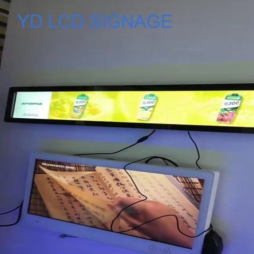 Commercial Digital Signage Indoor Shelf LCD Display For Supermarket Shopping Mall