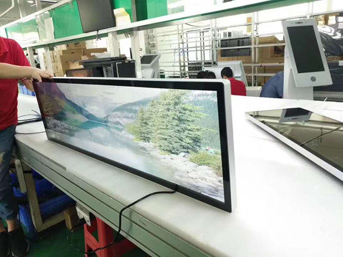 Indoor Ultra Wide Shelf Edge Screen Stretched Bar Lcd Display For Shopping Mall