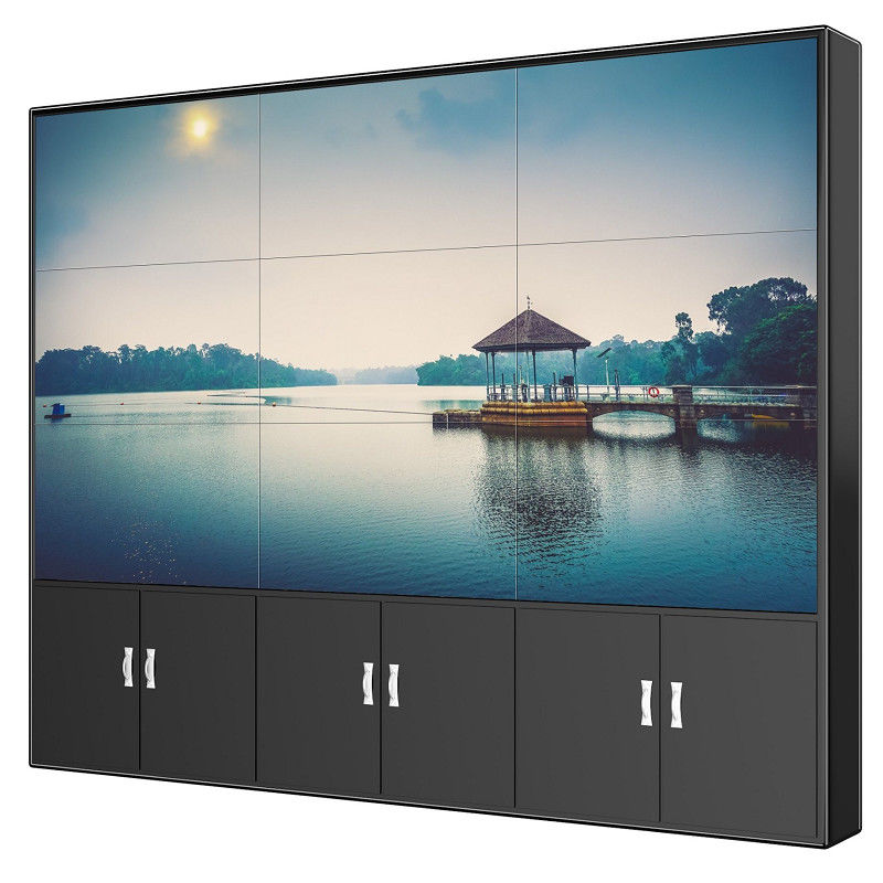 LCD Video Wall Samsung 55" LCD Screen 1.7mm Seamless Bezel Video Wall 3*3 With Controller