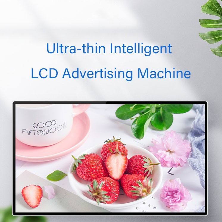 Intelligent Indoor LCD Digital Ultra Thin Signage Advertising Machine Video Wall Display Screen